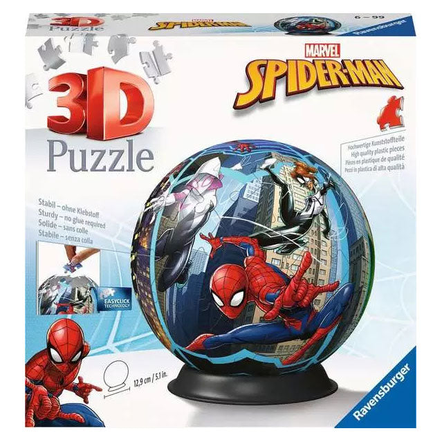 Afbeelding laden in galerijviewer, Ravensburger spiderman 3d puzzel, 72st.
