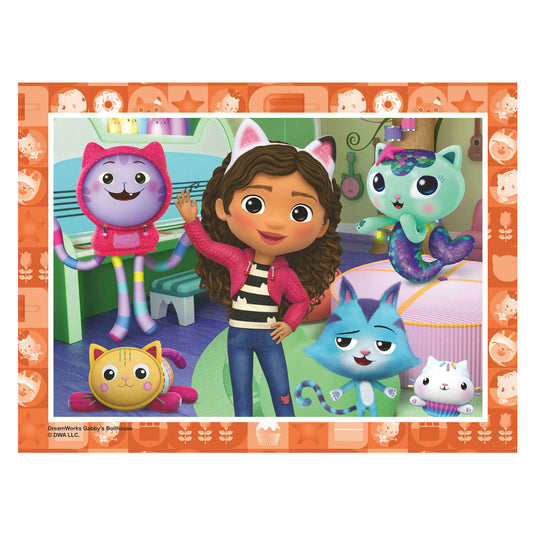 Ravensburger 4-in-1 puzzel gabby's dollhouse 12 16 20 24 stukjes