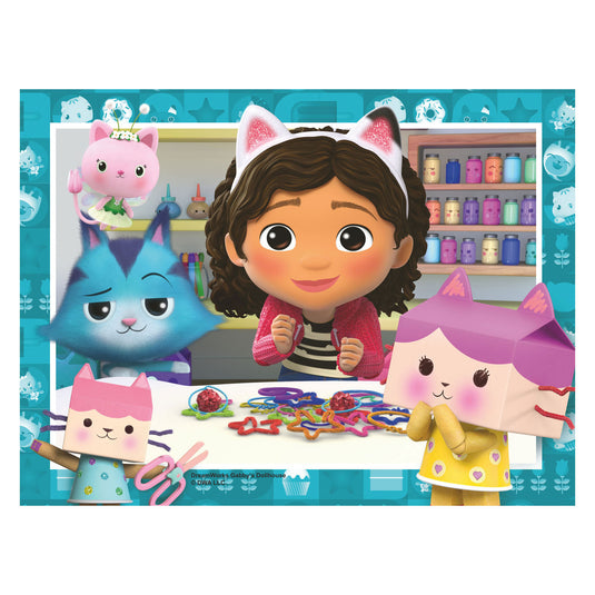 Ravensburger 4-in-1 puzzel gabby's dollhouse 12 16 20 24 stukjes
