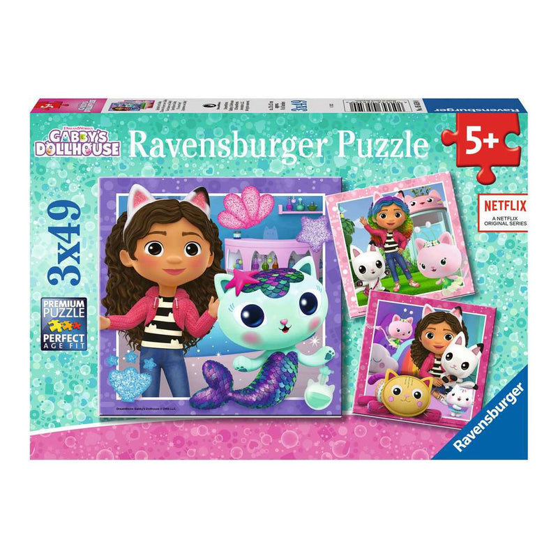 Load image into Gallery viewer, Ravensburger gabby's poppenhuis legpuzzel, 3x49st.
