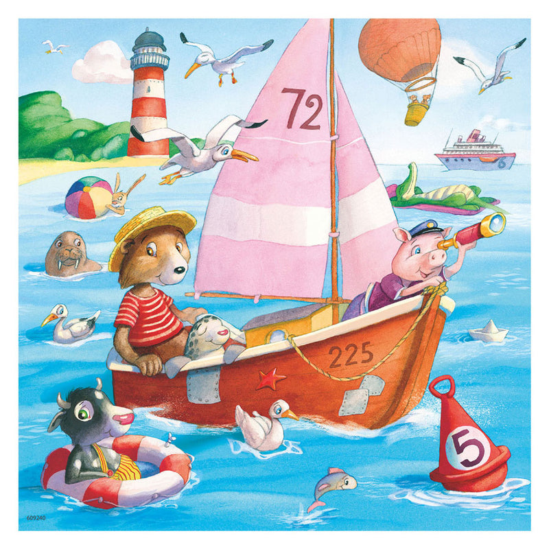 Load image into Gallery viewer, Ravensburger - Watervoertuigen Legpuzzel 3x49st.
