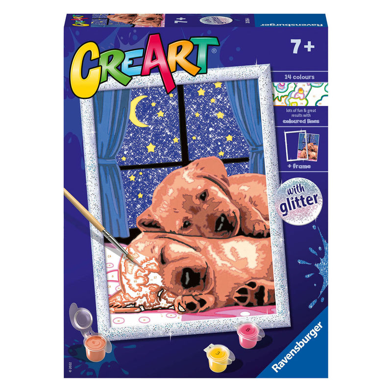 Load image into Gallery viewer, Ravensburger creart schilderen op nummer - slaap lekker!
