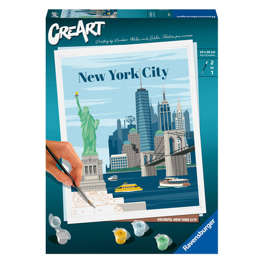 Ravensburger creart schilderen op nummer - kleurrijk new york