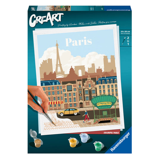 Ravensburger creart schilderen op nummer - kleurrijk parijs