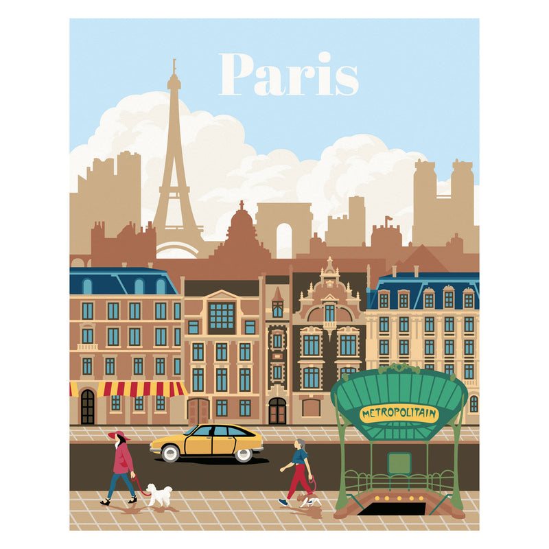 ギャラリービューアに画像をロードする, Ravensburger creart schilderen op nummer - kleurrijk parijs
