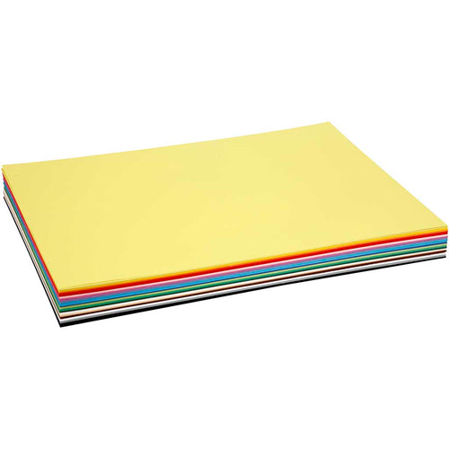 Colortime gekleurd karton, a2, vel 420x594 mm, 180 gr, diverse kleuren, 300 div vellen 1 doos