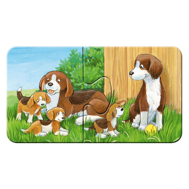Ravensburger puzzel dierenfamilies op de boerderij 9x2 stukjes