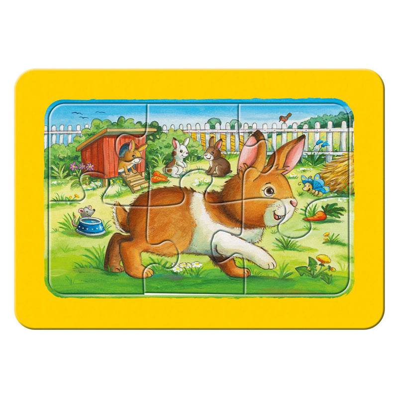 Afbeelding laden in galerijviewer, Ravensburger mijn dierenvriendjes - my first puzzels - 3x6 stukjes - kinderpuzzel
