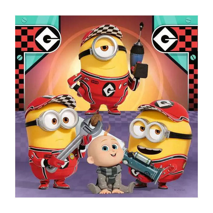 Afbeelding laden in galerijviewer, Ravensburger puzzel despicable me 4 - drie puzzels - 49 stukjes - kinderpuzzel
