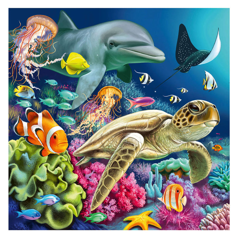 Chargez l'image dans la visionneuse de la galerie, Ravensburger puzzel betoverende onderwaterwereld - drie puzzels - 49 stukjes - kinderpuzzel
