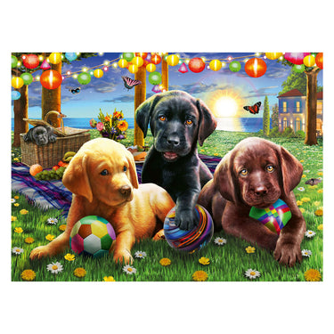 Ravensburger puzzel honden picknick - legpuzzel - 100 stukjes