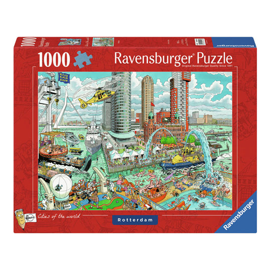 Load image into Gallery viewer, Ravensburger legpuzzel fleroux rotterdam, 1000st.
