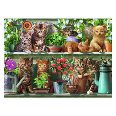 Ravensburger puzzel dieren katjes in het rek - 500 stukjes.