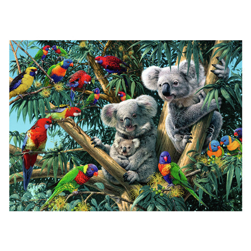 ギャラリービューアに画像をロードする, Ravensburger puzzel dieren koalas in de boom - 500 stukjes.
