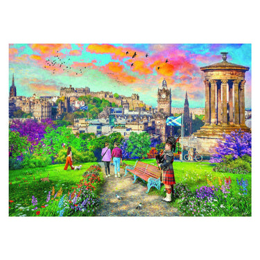 Ravensburger puzzel edinburgh romance - legpuzzel - 1000 stukjes