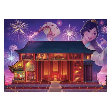 Ravensburger puzzel disney castles mulan - 1000 stukjes legpuzzel.