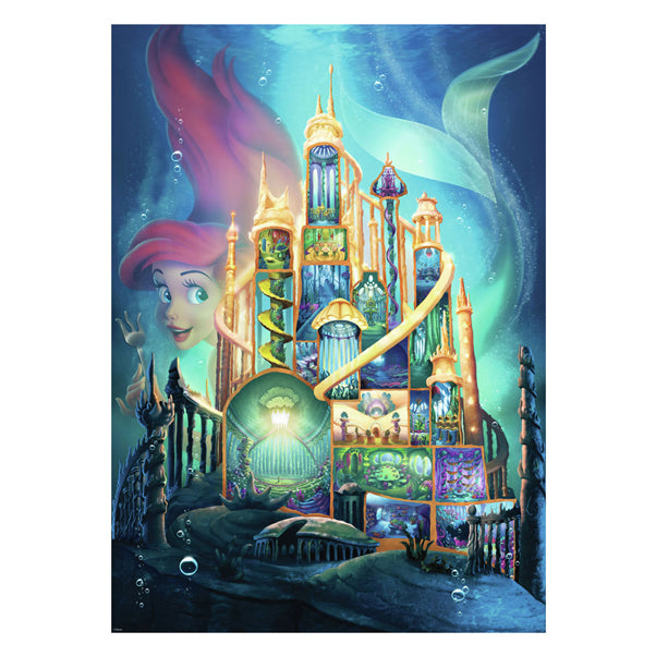 Load image into Gallery viewer, Ravensburger legpuzzel disney castles ariel, 1000st.
