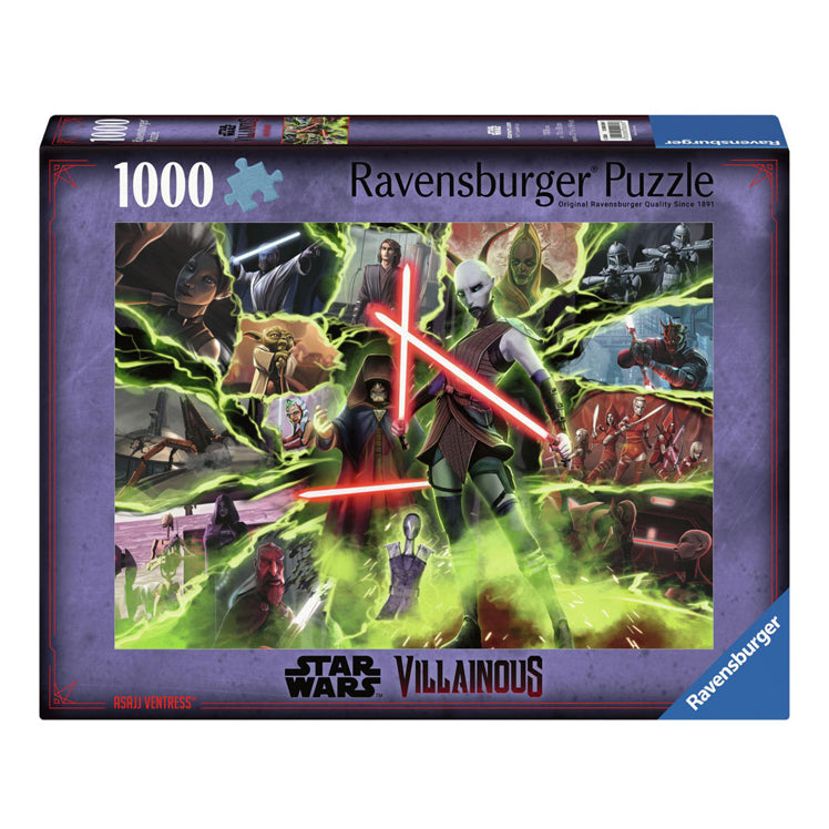 Load image into Gallery viewer, Ravensburger legpuzzel star wars villainous asajj ventress, 1000st.
