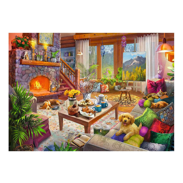 Load image into Gallery viewer, Ravensburger legpuzzel gezellige hut, 1000st.
