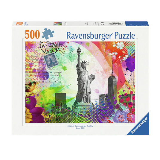 Ravensburger legpuzzel new york postcard, 500st.