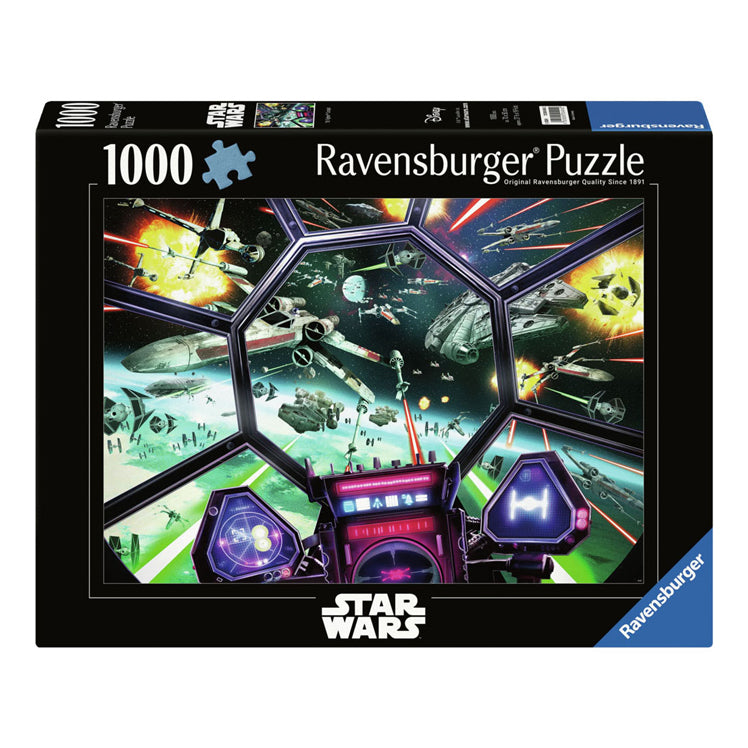 Load image into Gallery viewer, Ravensburger legpuzzel star wars tie fighter cockpit, 1000st.
