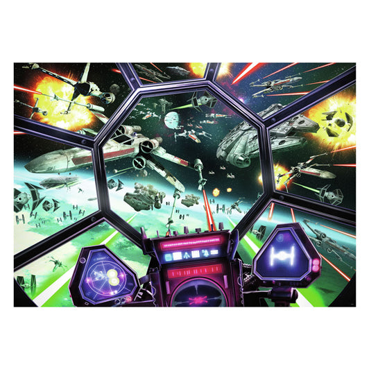 Load image into Gallery viewer, Ravensburger legpuzzel star wars tie fighter cockpit, 1000st.
