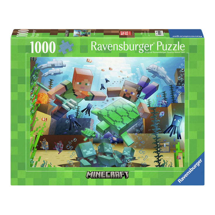 Load image into Gallery viewer, Ravensburger legpuzzel minecraft mosaic, 1000st.

