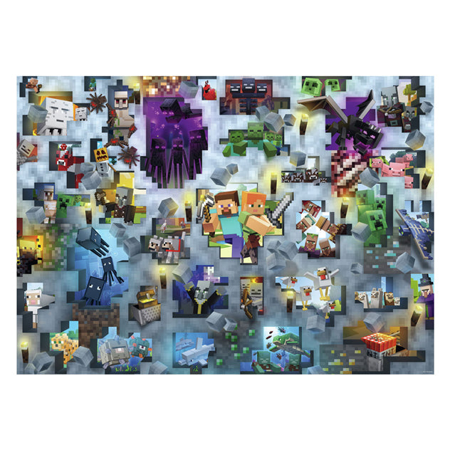 ギャラリービューアに画像をロードする, Ravensburger puzzel minecraft - 1000 stukjes legpuzzel.
