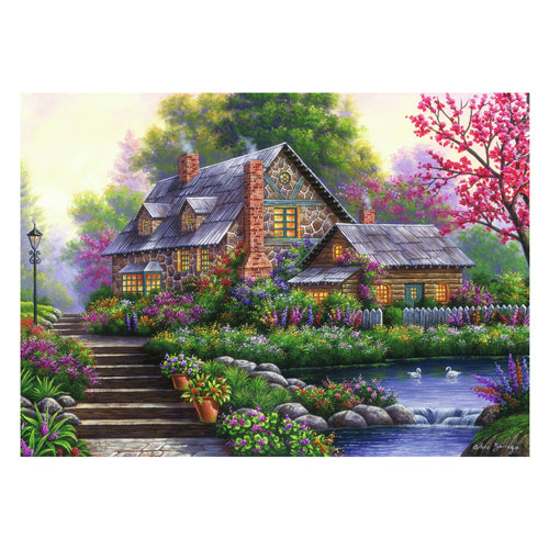 Afbeelding laden in galerijviewer, Ravensburger puzzel romantische cottage
