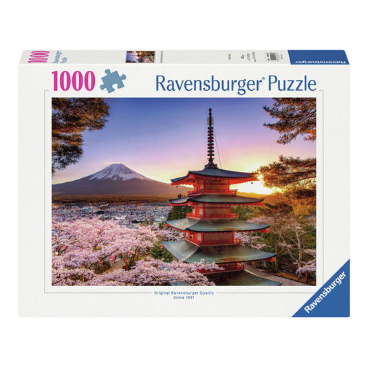 Ravensburger legpuzzel kersenbloesem bij fuji berg, 1000st.