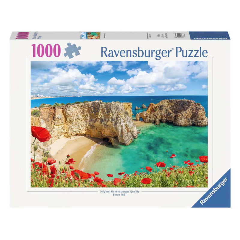 Load image into Gallery viewer, Ravensburger legpuzzel klaprozen in de algarve portugal, 1000st.
