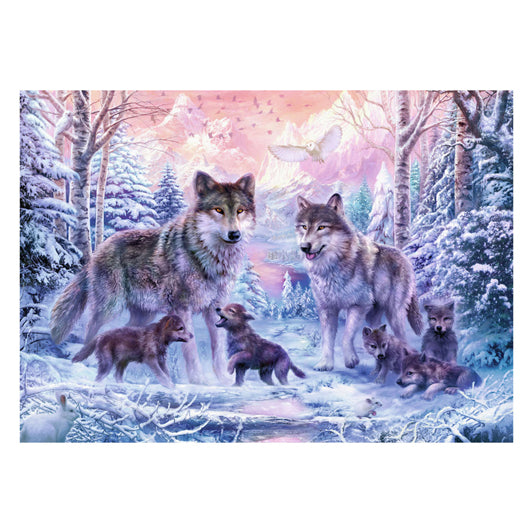 Afbeelding laden in galerijviewer, Ravensburger puzzel legpuzzel arctische wolven - 1000 stukjes dieren.
