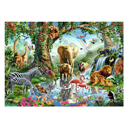 Load image into Gallery viewer, Ravensburger legpuzzel avonturen in de jungle, 1000st.
