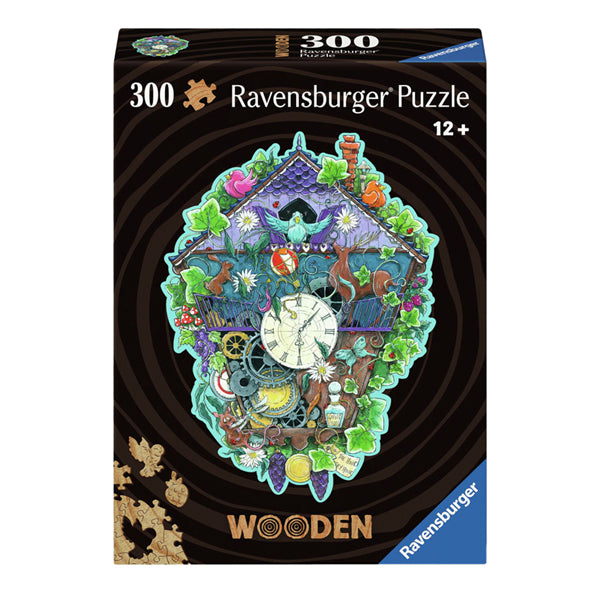Load image into Gallery viewer, Ravensburger houten legpuzzel cuckoo clock, 300st.
