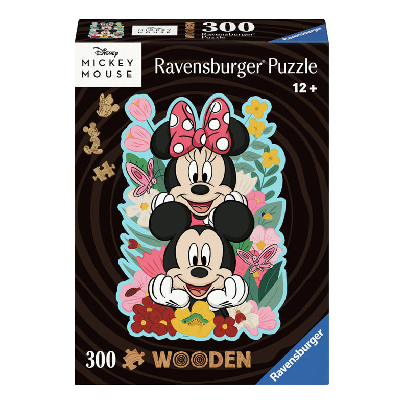 Load image into Gallery viewer, Ravensburger houten legpuzzel mickey mouse minnie mouse, 300st.
