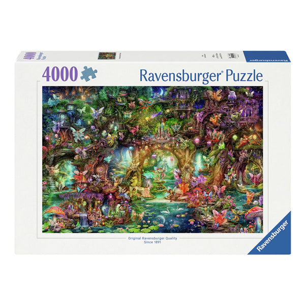 Load image into Gallery viewer, Ravensburger legpuzzel die verborgene welt der feen, 4000st.
