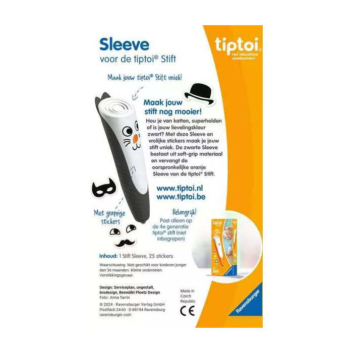 Afbeelding laden in galerijviewer, Tiptoi sleeve zwart voor de stift
