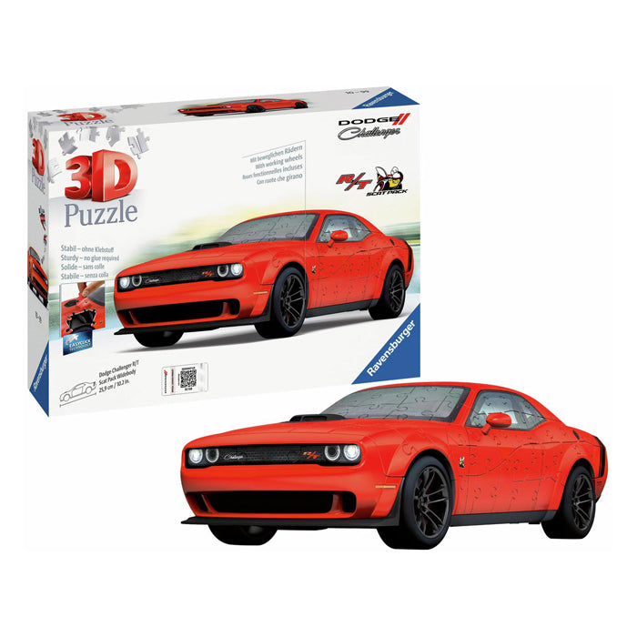 Load image into Gallery viewer, Ravensburger 3d puzzel dodge chall.r t scat pack, 108st.
