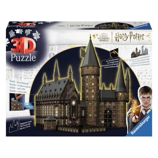 Load image into Gallery viewer, Ravensburger 3d puzzel harry potter hogwarts the great hall (night edition), 540st.
