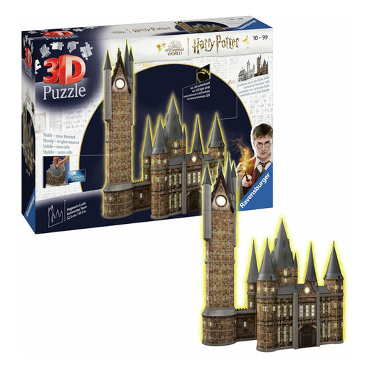 Ravensburger harry potter - hogwarts castle: astronomy tower night edition (626 pieces) 3d puzzel - multicolours