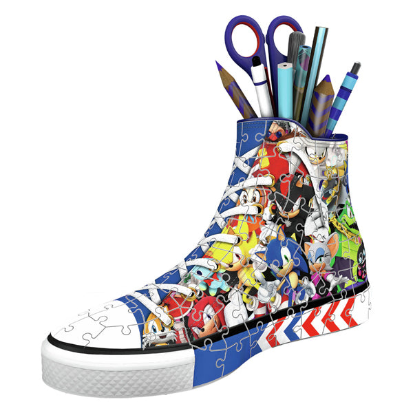 Load image into Gallery viewer, Ravensburger 3d puzzel pennenbak sonic the hedgehog, 108st.
