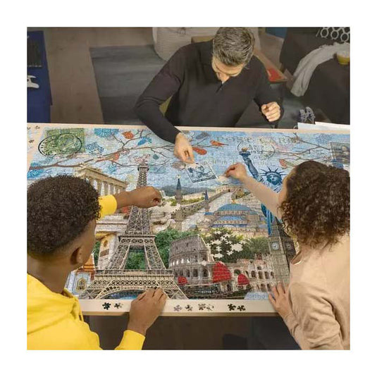 Ravensburger puzzel big city collage - legpuzzel - 5000 stukjes