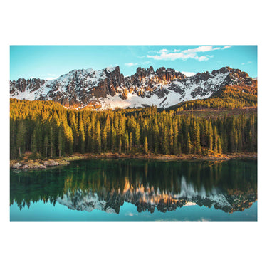 Ravensburger puzzel italian landscapes: lago di carezza - legpuzzel - 1000 stukjes