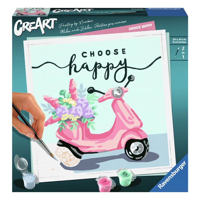 Load image into Gallery viewer, Ravensburger creart schilderen op nummer - choose happy
