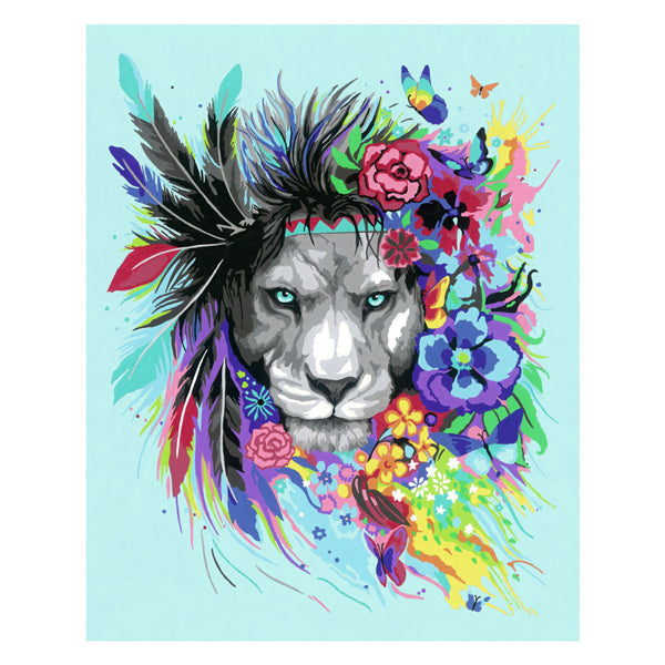 Load image into Gallery viewer, Ravensburger CreArt Schilderen op Nummer Boho Lion
