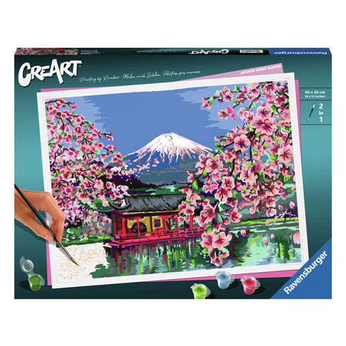 Load image into Gallery viewer, Ravensburger creart schilderen op nummer - japanese cherry blossom
