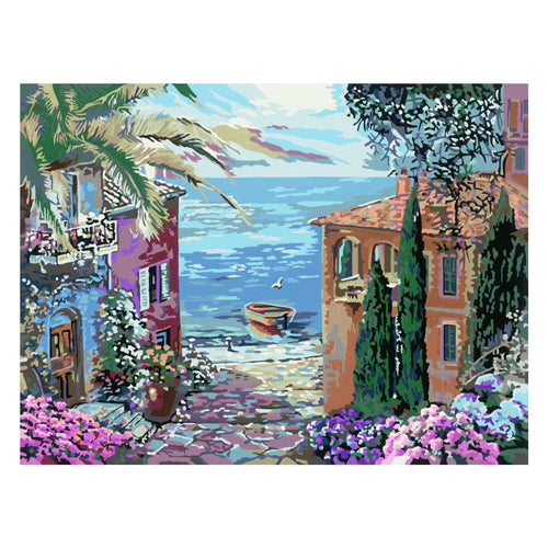 Load image into Gallery viewer, Ravensburger creart schilderen op nummer mediterranean landscape
