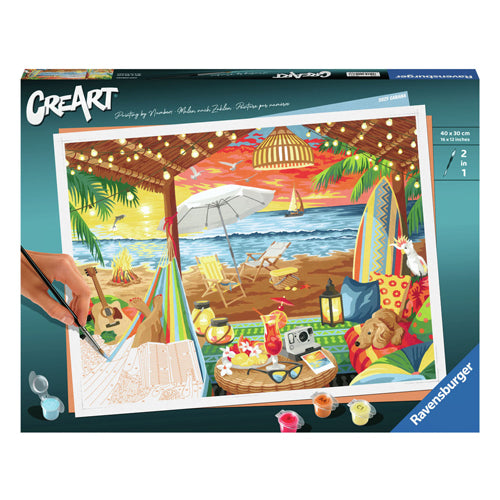 Load image into Gallery viewer, Ravensburger creart schilderen op nummer - cozy cabana
