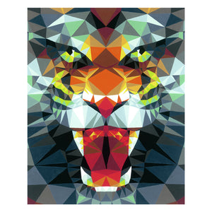 Ravensburger polygon tijger - schilderen op nummer voor volwassenen