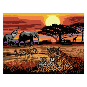 Ravensburger creart schilderen op nummer - savannah landscapes